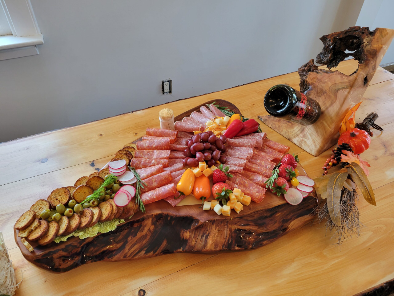 Order a Charcuterie & a bottle of wine for your special occasion!